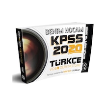 Benim Hocam Yayınları 2020 Kpss Türkçe Video Ders Notları Klp