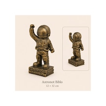 Astronot Polyester Biblo Antik Bronz 12 32 Cm