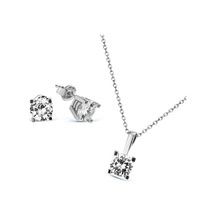 Argentum Concept - Gümüş Tek Taş Set (277730385)