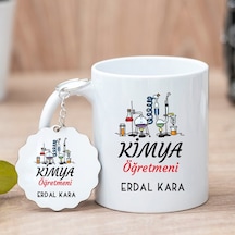 Kimya Öğretmeni Kupa Bardak Ve Anahtarlık