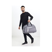 Probag Gri Spor Ve Seyahat Ayakkabı Bölmeli, Su Geçirmez, Omuz Askılı Sprocu Çantası Açık Gri
