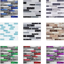 10 Adet 15x15 Cm Dıy Mermer Duvar Çıkartmaları Taklit Tuğla Yatak Odası Dekorasyon Kendinden Yapışkanlı Duvar Sticker Dğ. 56861234 Diğer