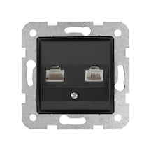 Linnera Life Gece Siyahı Data Ve Nümeris Cat6 Ve Cat3 Mekanizma Ve Kapak Diğer