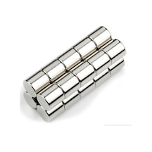 5 Adet Çap 8mm X Kalınlık 8mm Yuvarlak Süper Güçlü Neodyum Mıknatıs