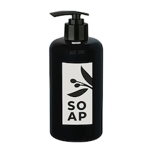 Sıvı Sabunluk Yuvarlak Plastik 500 Ml - Siyah Belirtilmemiş