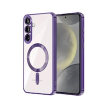Samsung Uyumlu  Galaxy A57 5g Kross Magneticsafe Kapak - Mor 0.2M-Çok Renkli