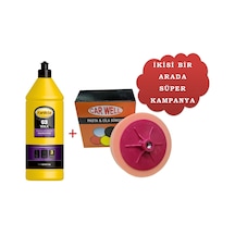 Farecla G3 Wax Cila 1 L + Car Well Siyah Cila Süngeri 150 MM