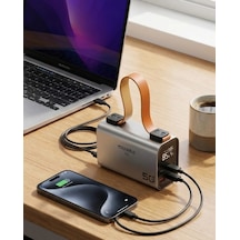 50000 Mah Powerbank Süper Hızlı Şarj Led Dijital Göstergeli Taşınabilir Şarj Cihazı Renkli