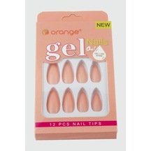 Orange - 285 - Yapıştırıcılı Jel Takma - Myceshop - Tırnak Yavruağzı