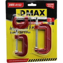 3pcs Mini İşkence Mengene Seti Çelik Karbon 25-50-75mm