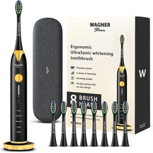 Wagner Stern Basınç Sensörlü Ultrasonik Beyazlatıcı Diş Fırçası - Siyah-altın