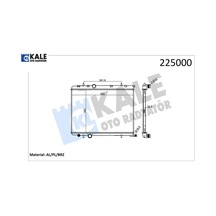 Radyatör Brazing Kalın Tip 206 1.6i-1.4hdı 98 380x538x26 Mek. Kale Radyatör 9835996080/ 1331.ls/ 1330.n7/ 1330.f4