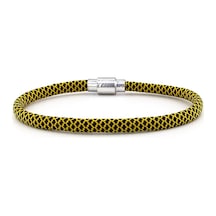 Sari Siyah Paracord Ipli Miknatisli Erkek Bileklik M012B Çok Renkli