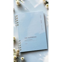Spiralli 80 Yaprak Kareli A5 Defter, Not Defteri, Okul Defteri, 4 Farklı Renk Seçeneği 02 Plac 02 Placid Blue