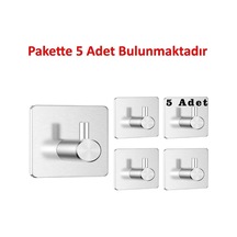 Ardini Kendinden Yapışkanlı Askılık Krom 01 Pakette 5 Adet Krom