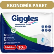Giggles Bebek Bakım Örtüsü 60 x 60 Alt Açma Bezi 30 Adet