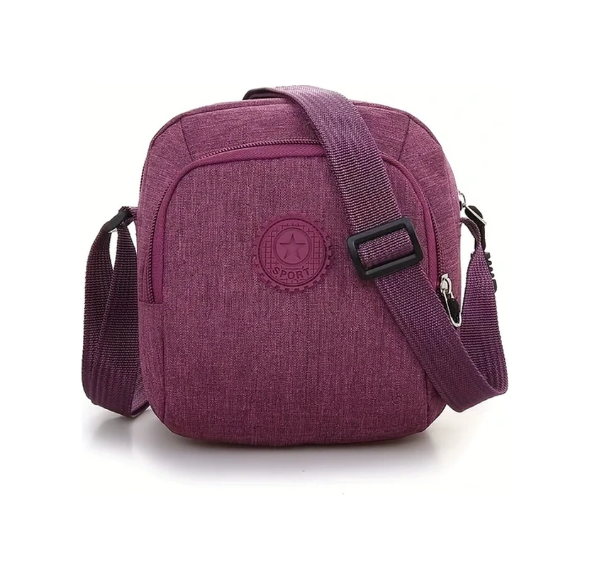 Gateesat Gri Mini Şık Crossbody Çanta - Fermuarlı Günlük Telefon Çantası Gri