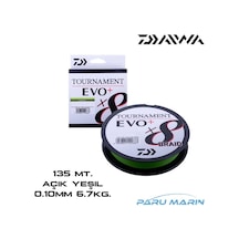 Daiwa Tournament Evo+ X8 135 Mt. 0.10mm 6.7kg. Açık Yeşil İp Misina