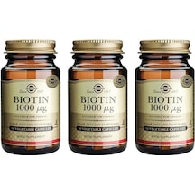 Solgar Biotin 1000 Mcg 50 Kapsül 3 Adet