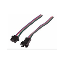 2,5MM JST SM 4PİN SİYAH SEYYAR KABLOLU KONNEKTÖR DİŞİ ERKEK TAKIM 20CM+20CM - 0,50MM