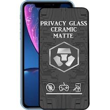 Apple Uyumlu   iPhone XR Tam Kaplayan Mat Seramik Hayalet Ekran Koruyucu