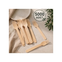 Bambu Tahta Çatal 5000 Adet Tek Kullanımlık Ahşap Çatal - 914160375