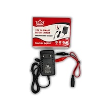 Or-tec 12v 7ah Akü Şarj Cihazı Adaptörü-maşalı Kablo,akü Bağlantı Aparatı-12v 1a Smart Akü Şarj Aleti