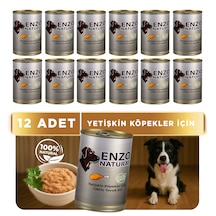 Enzo Natural Tavuk Etli Yaş Köpek Maması 410 Gr X 12