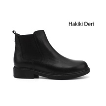 Gönderi(R) Gönderi R Kadın Siyah Floter Kauçuk Taban Hakiki Deri Chelsea Bot Gkzb13442424 Siyah Floter