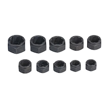 Siyah 11 Adet Darbe Cıvata Somun Sökücü Set Somun Extractor