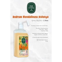 4 Adet Bodrum Mandalinası Sprey Başlıklı Kolonya 1 Lt Ve Rosıe