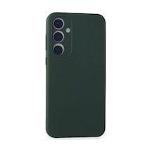 Samsung Galaxy A35 5g Kılıf First Silikon - Koyu Yeşil Çok Renkli