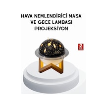 Usb Mini Hava Nemlendirici Ve Projeksiyon Lamba Taşınabilir Ses