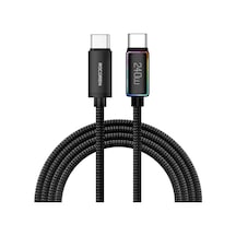Rocoren 240w Usb-c Hızlı Şarj Kablosu Pd3.1 5a Samsung Uyumlu S23 Ultra Xiaomi Dizüstü1mblack