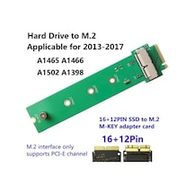 Apple MacBook Uyumlu Ssd To M.2 Nvme Adaptör Kartı 2013-2017 Modeller İçin