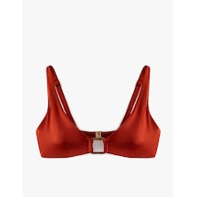 Koton Aksesuar Detaylı Bikini Üstü Kahverengi 5sak10023mm Kahve