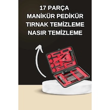 Zenvia Elektrikli Manikür Pedikür Seti İkili Set 17 Parça Tırnak Bakımı Nasır Temizleme Tırnak Şekillendirme Z 33042718