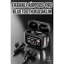 Yeni Nesil Bluetooth Kulaklık Ekranlı Yüksek Ses Kaliteli Uzun Şarj Süreli Normal