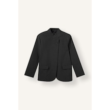 Defacto Regular Fit Dik Yaka Kapak Cepli Pamuklu Blazer Ceket I3384ax26auar126 Antrasit-ar126