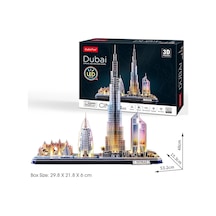 3D Puzzle Dubai 182 Parça LED Işıklı