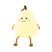 Didadodo Armut Şekilli Usb Şarj Led Işık Masa Gece Lambası, Yatak Odası Oturma Odası İçin Çok Renkli