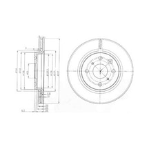 Citroen C1 1.0 2005-2014 Delphi Ön Fren Diski 2 Adet