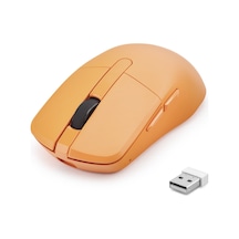 Dual Mode Şarjlı Kablosuz Mouse Bluetooth 2.4 Ghz 6200 Dpı Turuncu Hdx3414g