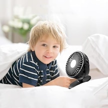 Şarjlı Usb Mini Klipsli Vantilatör Fan - 3 Kademeli - 360 Hareketli - Bebek Arabası, Ofis, Masaüstü, Kamp Kullanımı İçin Uygun - Sessiz Ve Taşınabilir - Asorti Renk .
