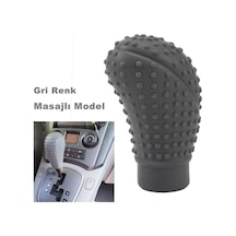 Point Silikonlu Vites Topuzu Kılıfı Gri Renk Oval Üniversal Ithal (531688415)