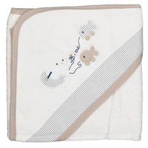 Sebi Balıkçı Tavşan Bebek Banyo Havlusu 75x75 Cm 9879