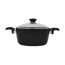Plusx 24cm Granit Tencere Açık Gri