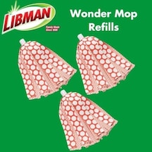 Wonder Mop Yedek Başlık, Mikrofiber, 3&apos Lü Set 50 x 22