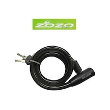 Zozo 12X80 Anahtarlı Halat Kilit Siyah