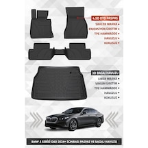 Bmw G60 5 Serisi 2024 Ve Sonrası Uyumlu 4.5d Pro Premium Havuzlu Oto Paspas Ve Liner Bagaj Havuzu